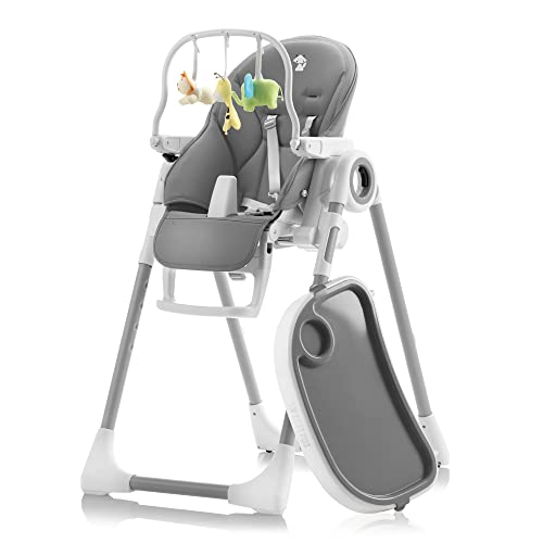 Sweety Fox Chaise Haute Bébé Evolutive et Pliable, Gris