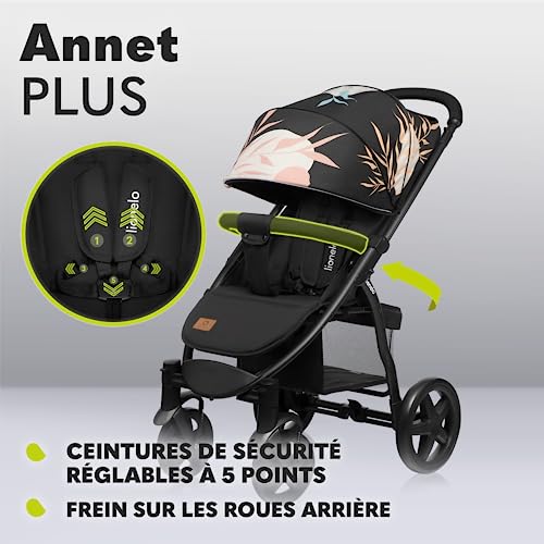 LIONELO Annet Plus Poussette Bébé, Couleur Lovin