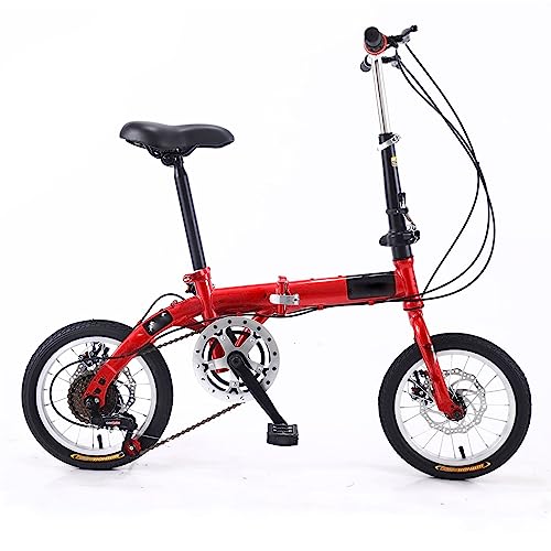 ZDXC Vélo Pliant 14 pouces, 5 vitesses, urbain
