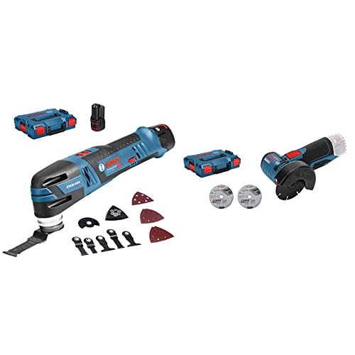 Bosch GOP 12V-28 Découpeur-Ponceur + GWS 12V-76