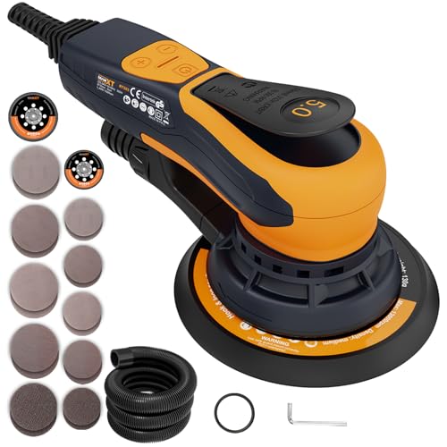 MAXXT Ponceuse Orbitale sans Balais 350W, Disques 125/150mm