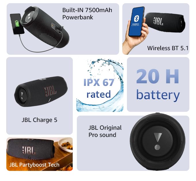 JBL Charge Enceinte Bluetooth Portable