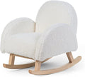Childhome Fauteuil à Bascule pour Enfant, Teddy Blanc