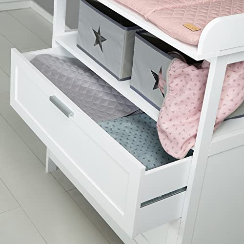 Roba Commode à Langer Hamburg 2 Tiroirs, Blanc