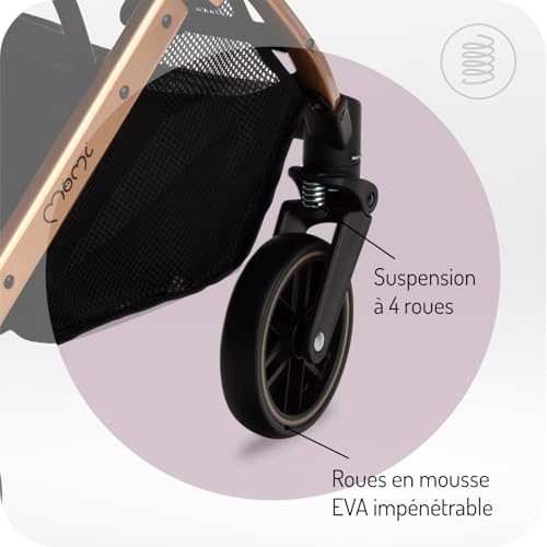 MoMi ESTELLE Poussette Pliable, Jusqu'à 15kg