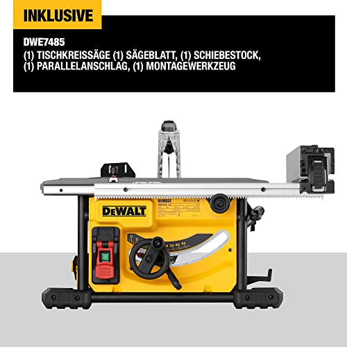 DeWalt DWE7485 Scie sur table filaire 1850W, 210mm