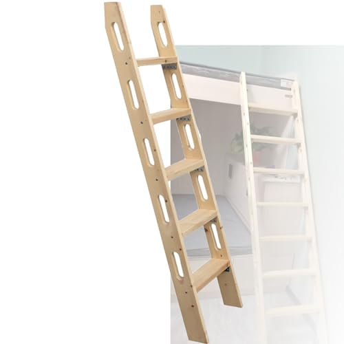 Échelle de lit superposé inclinée en bois, charge 200kg