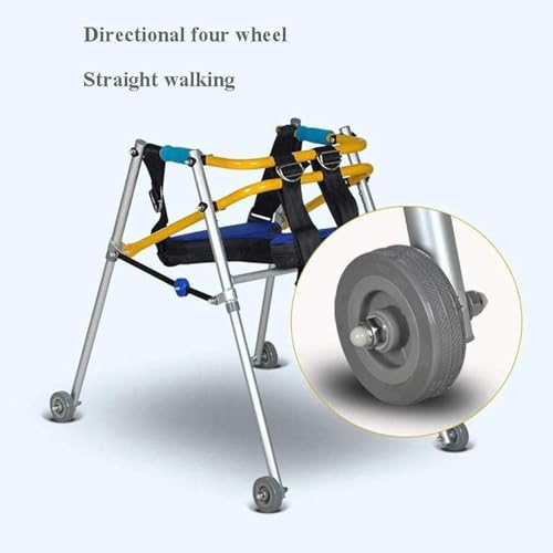Marcheur de Rééducation Médical Pliable pour Enfants, Jaune