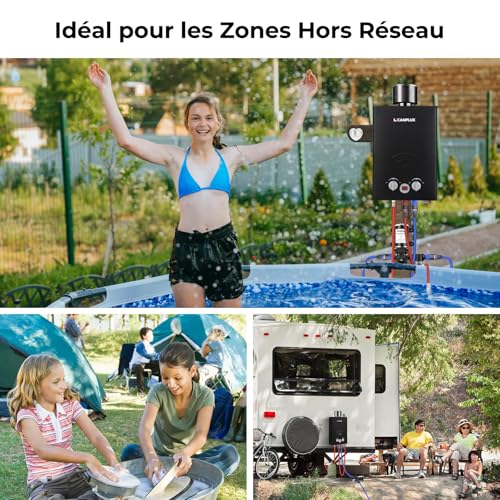 Camplux BW158BCP60 Chauffe-Eau Instantané pour Camping