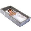 Bybyme Lit de voyage pliable pour enfant, gris foncé
