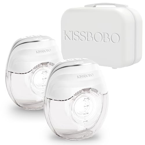 KISSBOBO Tire-lait Électrique Mains Libres, 2 PCS