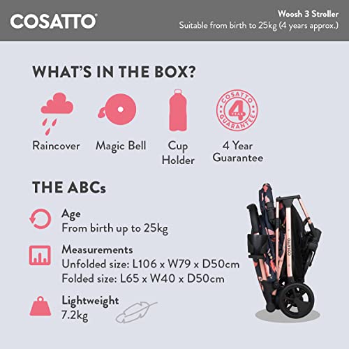 Cosatto Woosh 3 Poussette Légère
