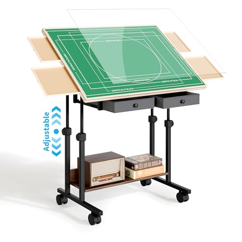 Table de Puzzle BACEKOLL avec Tiroirs