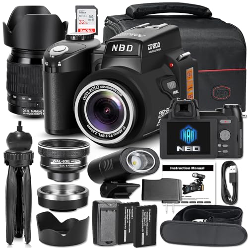 NBD Appareil photo réflex 33MP avec kit vlogging
