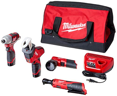 Milwaukee M12 Kit Combo 5 Outils sans Fil 12V