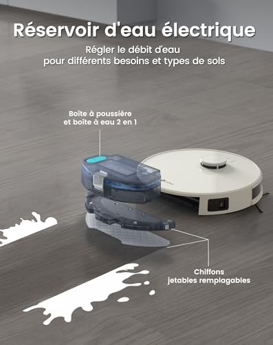 Lefant Robot Aspirateur Laveur 4000Pa