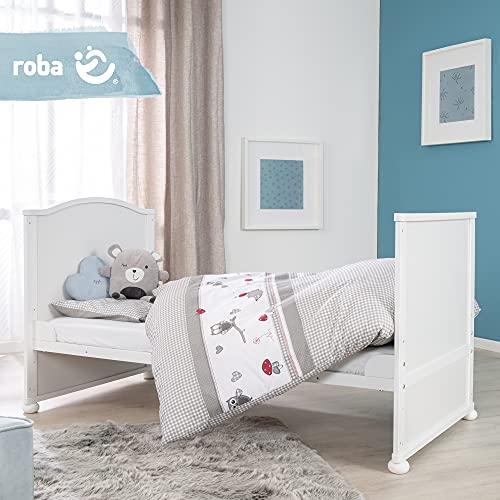 Roba Lit Bébé Évolutif 70x140cm, complet, Blanc