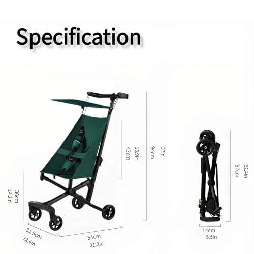 Poussette pliable ultra-légère 3,8kg