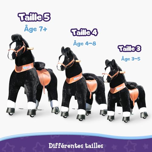 PonyCycle Cheval Mécanique avec Freins, Modèle UX426, Taille 4 (4-8 ans)