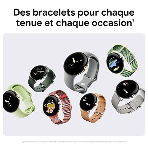 Google Pixel Watch, Montre Connectée Acier