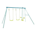 TP Toys Ensemble Aire de Jeux avec Balançoires et Toboggan, Acier