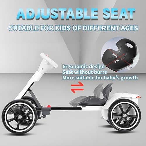 Kart électrique pour enfants, 5 mph, pliable