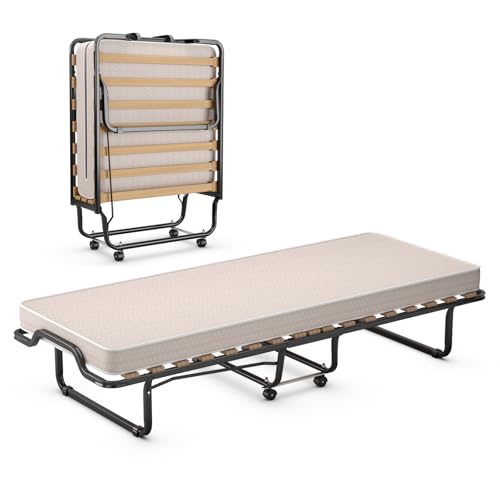 GOPLUS Lit d'Appoint Pliable, 80x200cm