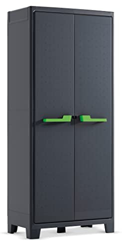 Keter Armoire de Rangement Haute Moby 80x44x182cm, Anthracite