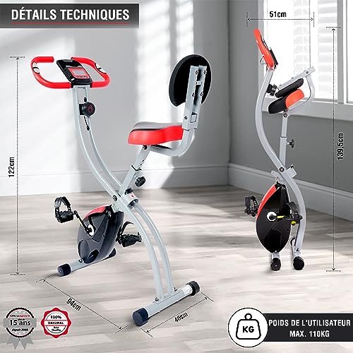 Ultrasport F-Bike 350B Vélo d'Appartement Pliable
