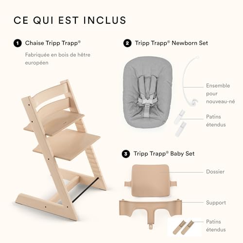 Stokke Tripp Trapp Chaise Haute avec Newborn et Baby Set