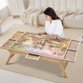 TALGIC Table de Puzzle avec 6 Tiroirs