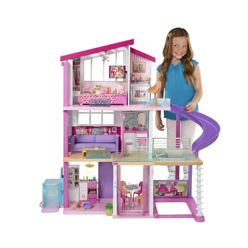 Barbie Maison de Rêve, 3 Niveaux et Piscine