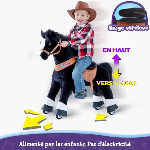 PonyCycle Cheval Mécanique avec Freins, Modèle UX426, Taille 4 (4-8 ans)