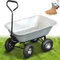 Chariot de Jardin Basculant 75L, 250kg, Galvanisé