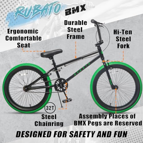 Vélo freestyle pour enfants débutants, couleurs variées