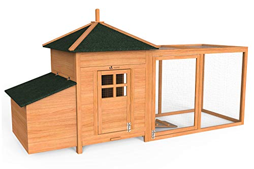 Vounot Grand Poulailler en bois avec pondoir