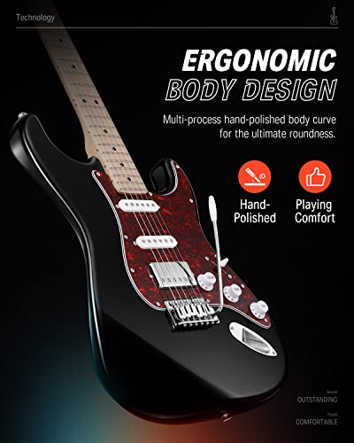 Donner DST-152B Pack Guitare électrique adulte