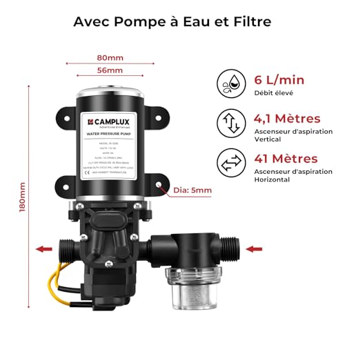 Camplux BW158BCP60 Chauffe-Eau Instantané pour Camping