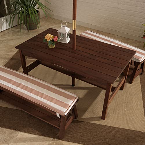 KidKraft Table et Bancs de Jardin pour Enfant avec Parasol