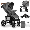 LIONELO Annet Plus Poussette Bébé, Gris Brun