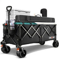 Overmont Chariot de Jardin Pliable Extra Large 300L, 200kg