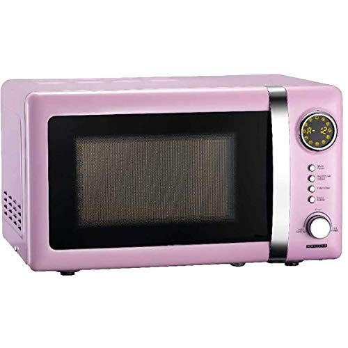 Melissa 16330112 Micro-ondes rétro 20L 700W, rose