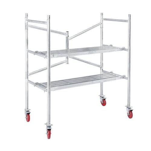 Échafaudage roulant pliant en acier, charge 225kg