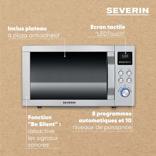 SEVERIN Four Micro-ondes 25L, 1950W, Gril