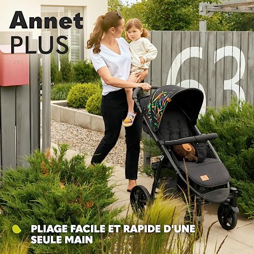 LIONELO Annet Plus Poussette Bébé, Gris Brun