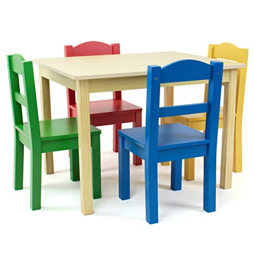 Humble Crew Table et Chaises Enfants, Bois Naturel