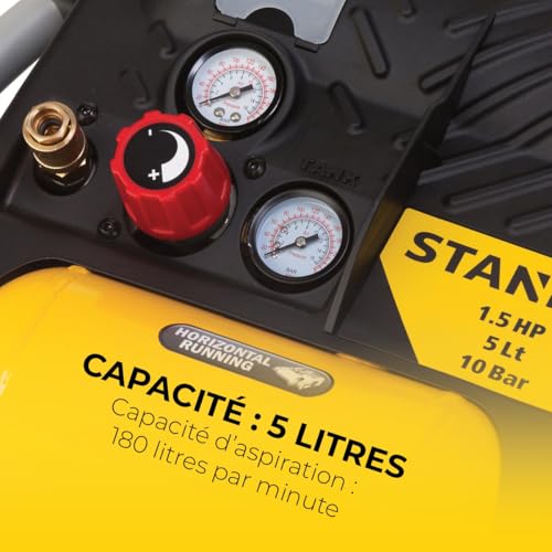 Stanley Compresseur d'Air Portable DN200/10/5, 5L 10 Bar
