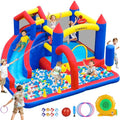 GYMMALL Château Gonflable avec Toboggan