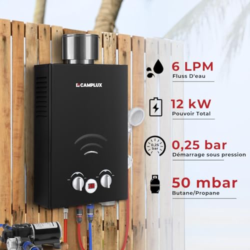 Camplux BW158BCP60 Chauffe-Eau Instantané pour Camping