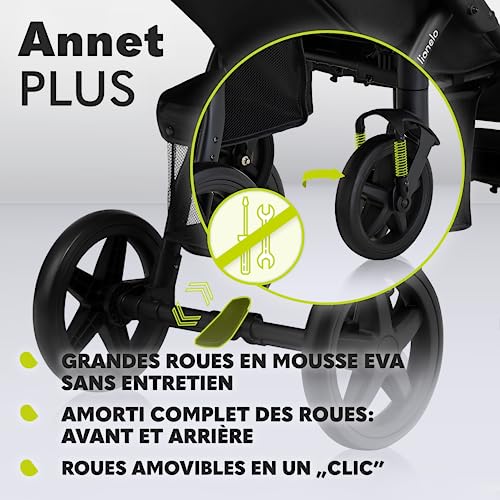 LIONELO Annet Plus Poussette Bébé, Couleur Lovin